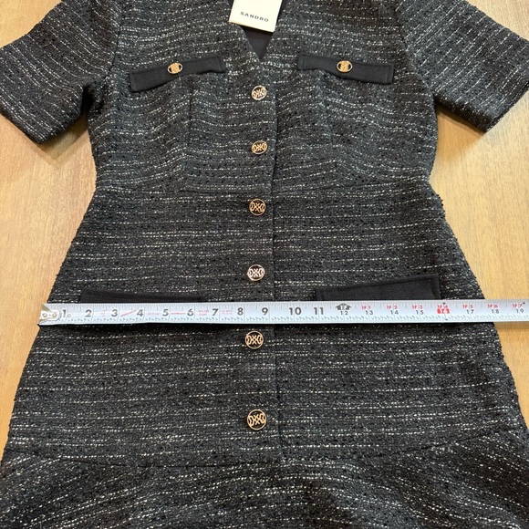 Sandro Gwendoline Tweed Dress Size‎ 36/ US 4 - Picture 6 of 15